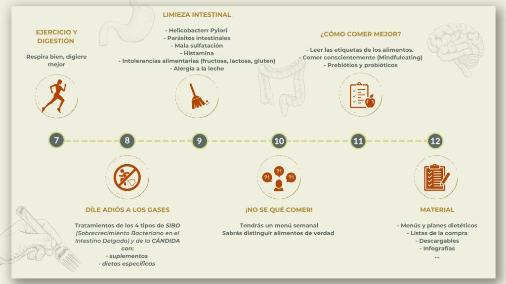 Programa del método "Recupera tu salud digestiva con Medicina China" (7-12 sesiones)